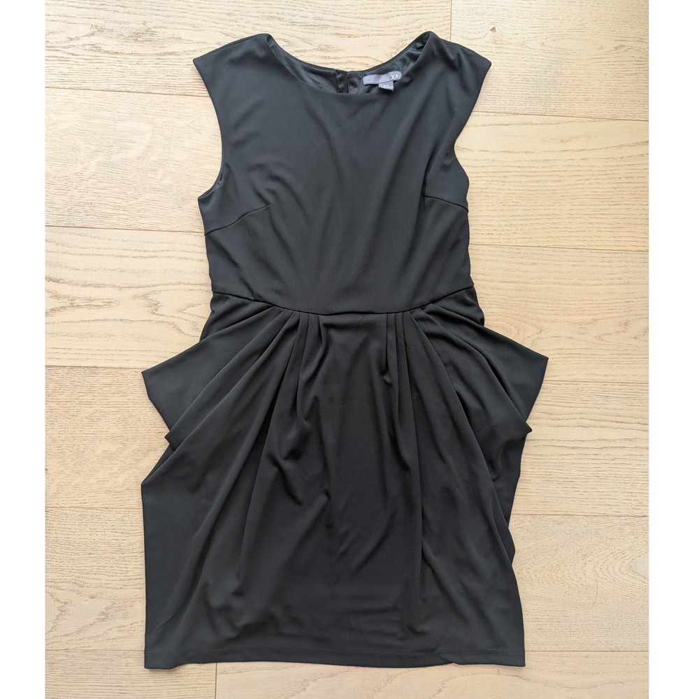 XXI Black Sleeveless Dress‎ Pleated Tulip Hem Cocktail Party Career Medium